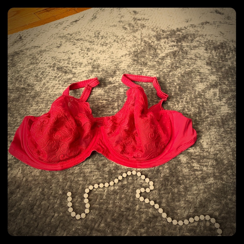 Red hot bra